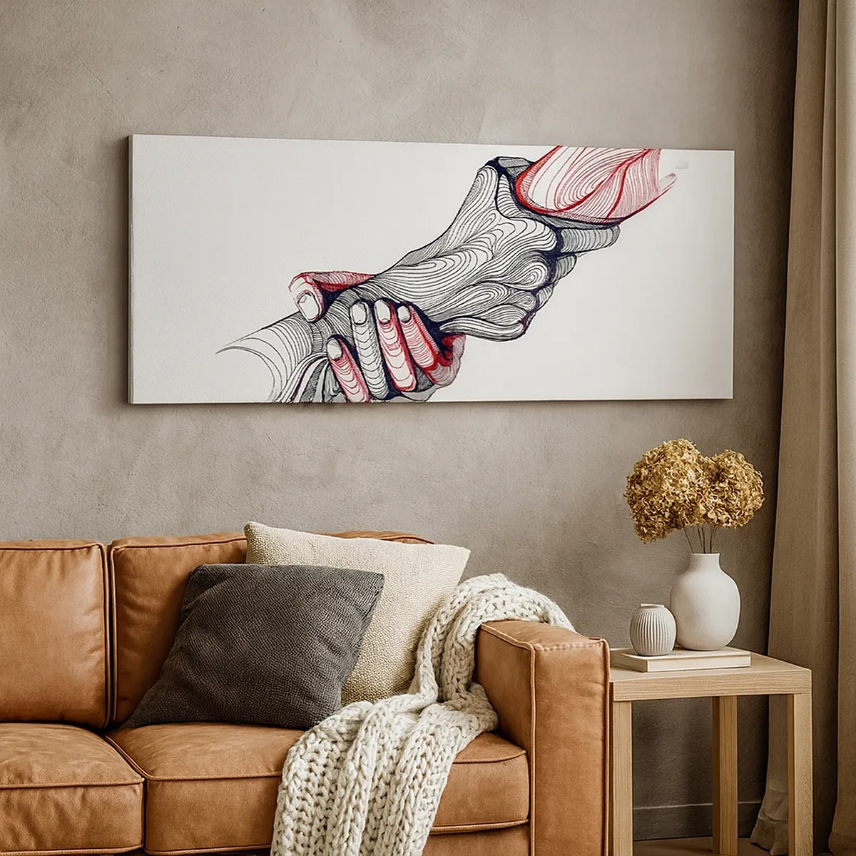 Canvastavla - Bild på duk - Du är i goda händer - 30x30 cm