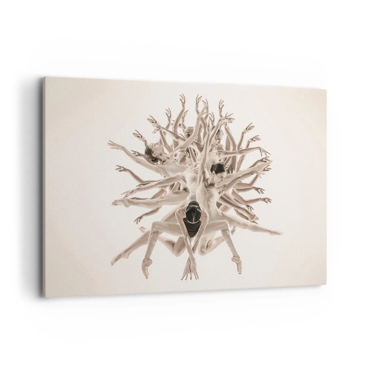 Canvastavla - Bild på duk - Blommar i dansen - 120x80 cm