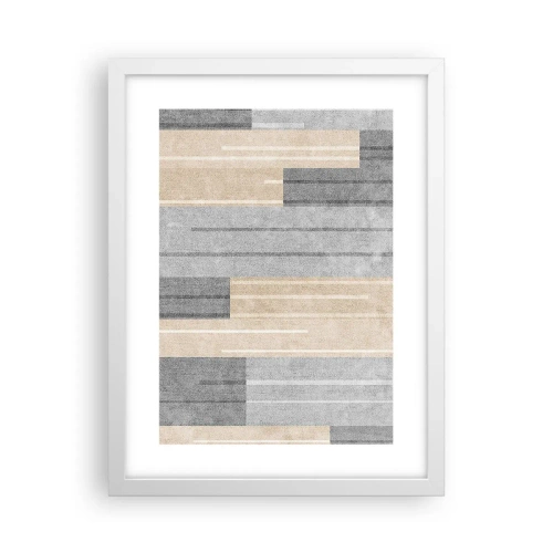 Affisch i vit ram - Komposition: allt i lod - 30x40 cm