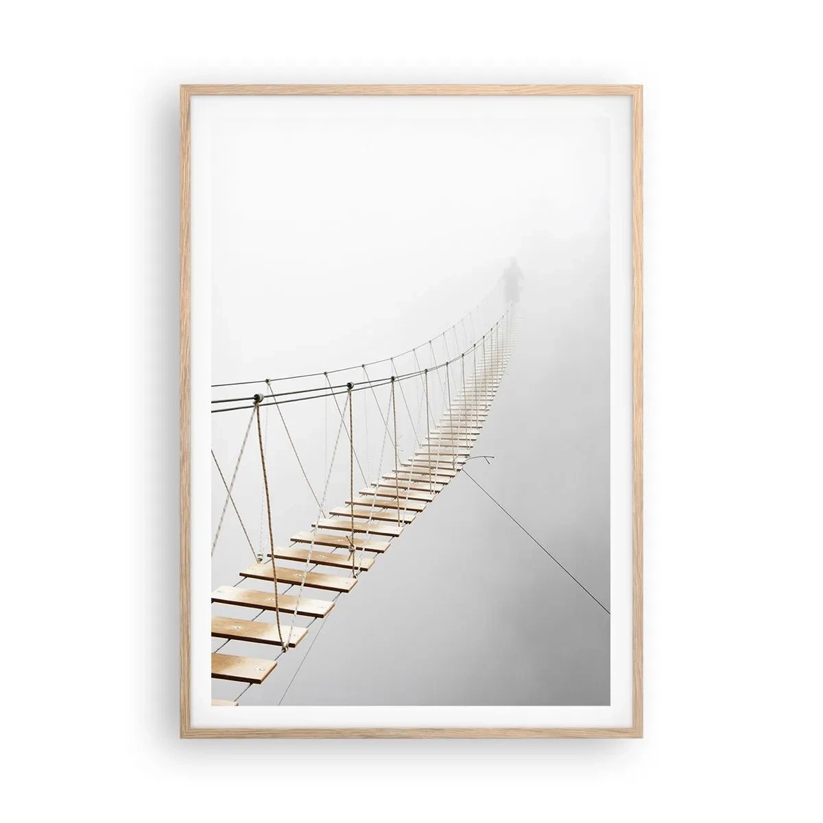 Affisch i ram av ljusek - Vart leder den dig? - 70x100 cm