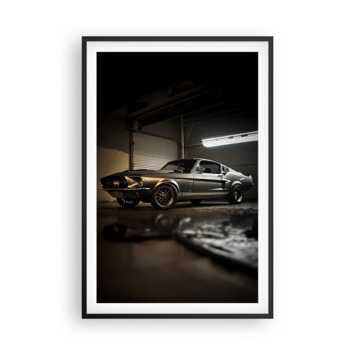 Affisch i svart ram - Tillbaka till det förflutna - 61x91 cm