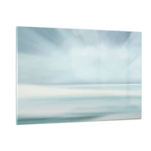 Glastavla - Bild på glas - Fred hela vägen till horisonten - 120x80 cm