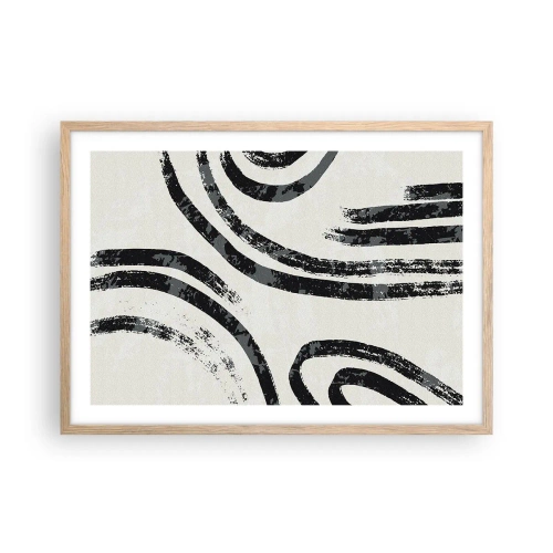 Affisch i ram av ljusek - Halvstoppad - 70x50 cm