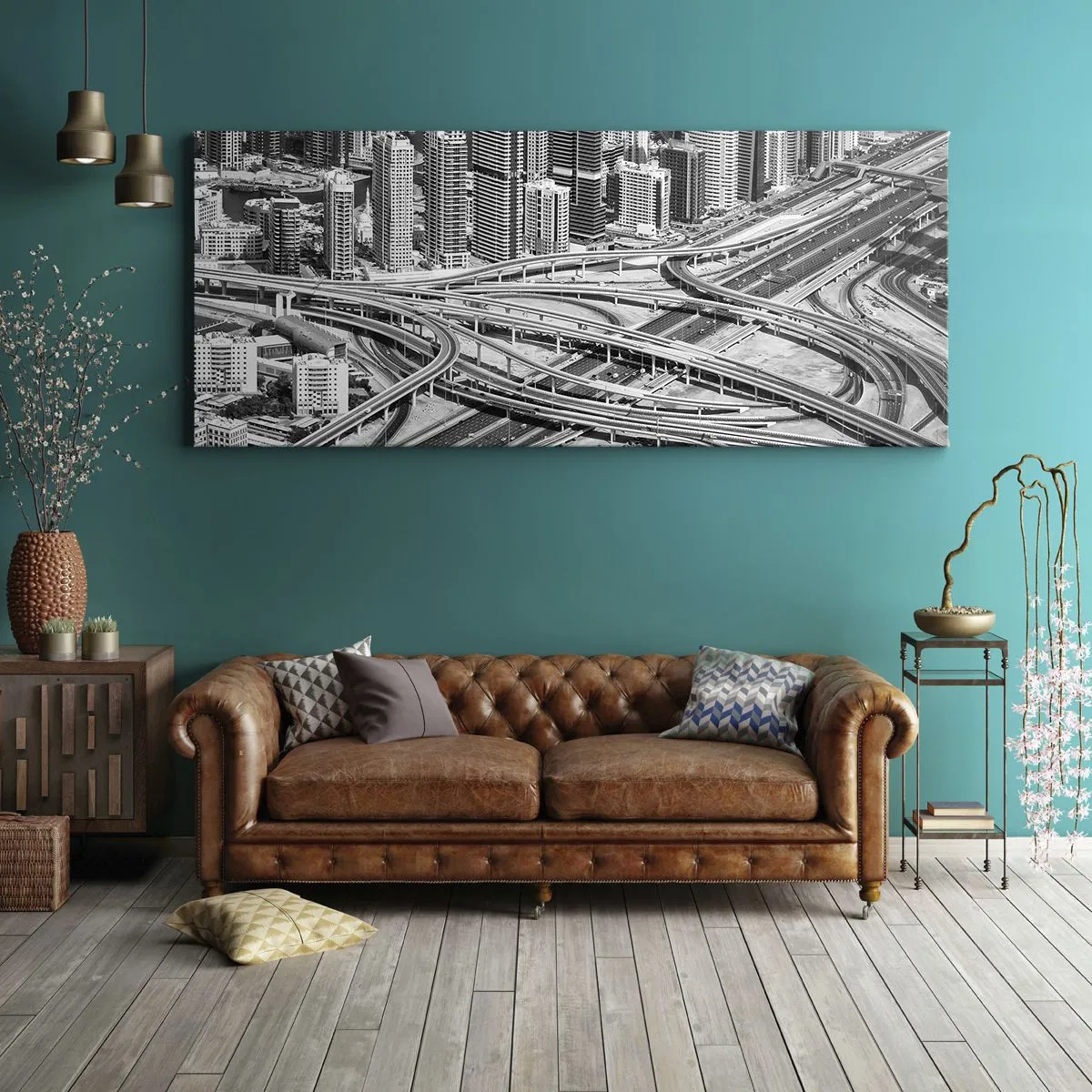 Canvastavla - Bild på duk - Dubai - en omöjlig stad - 120x50 cm