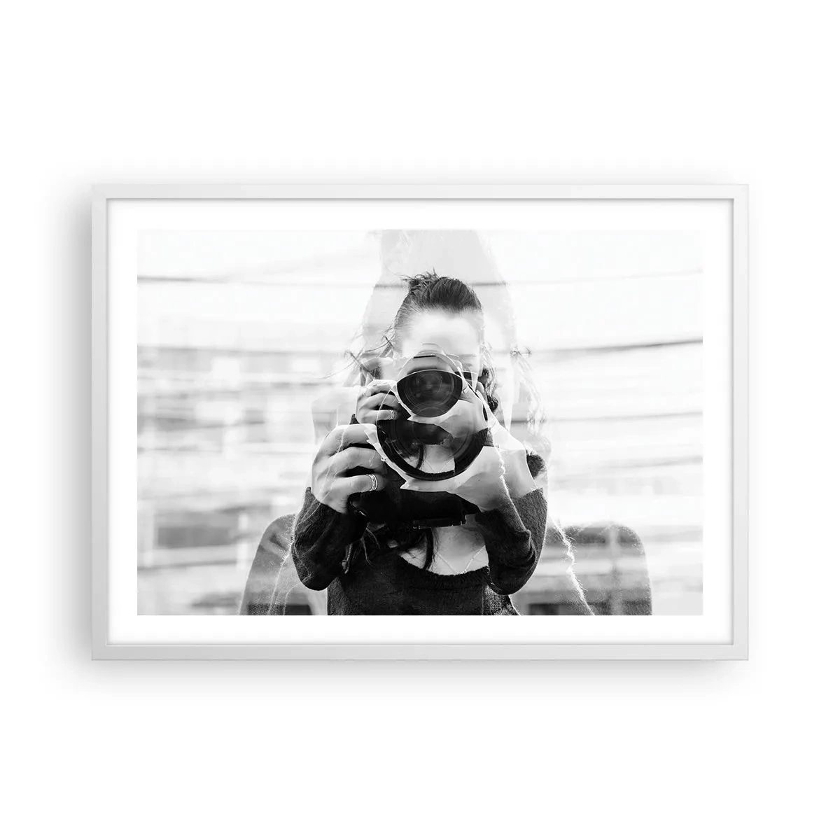 Affisch i vit ram - Skapare och material - 70x50 cm