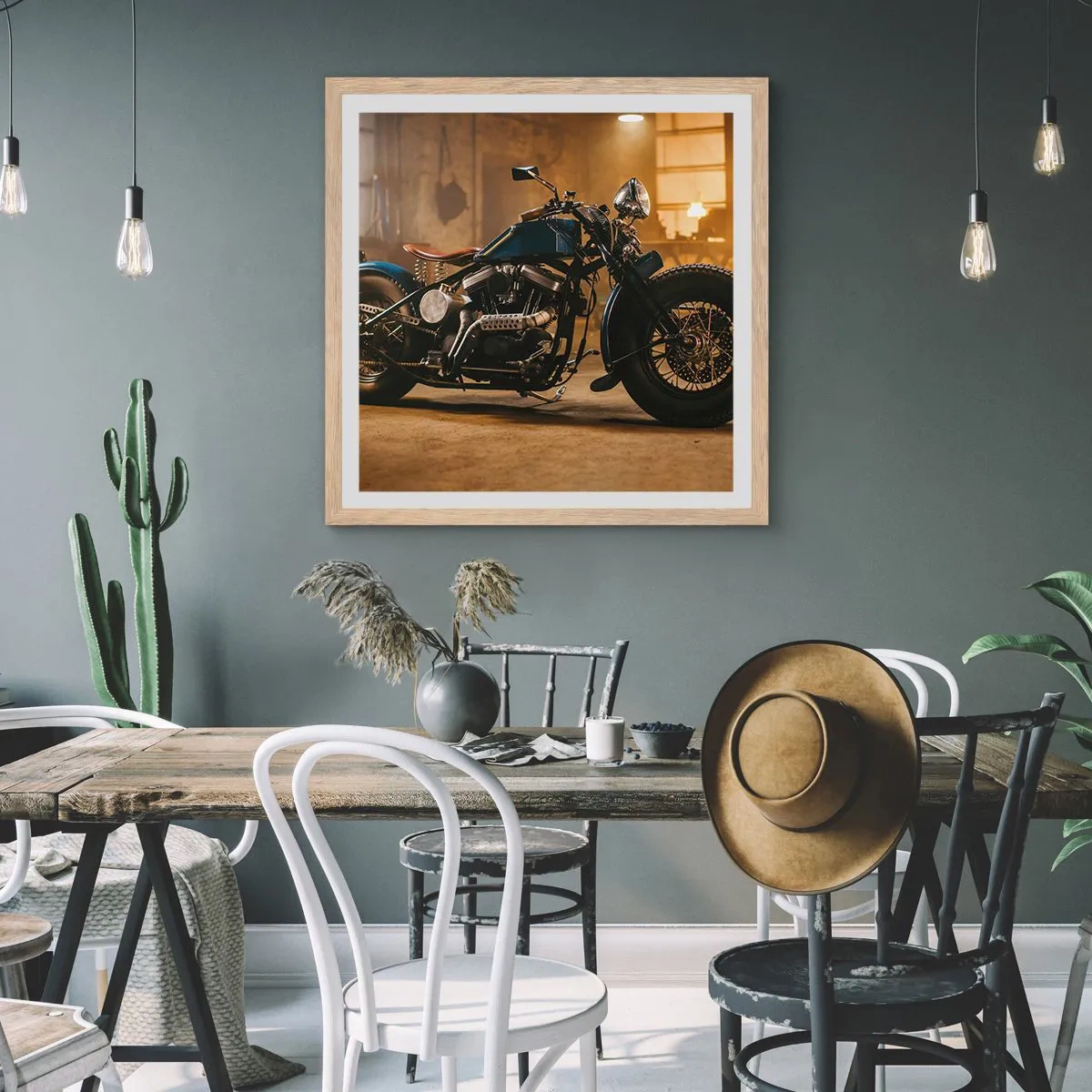 Affisch i ram av ljusek - Jag kan allt - 60x60 cm