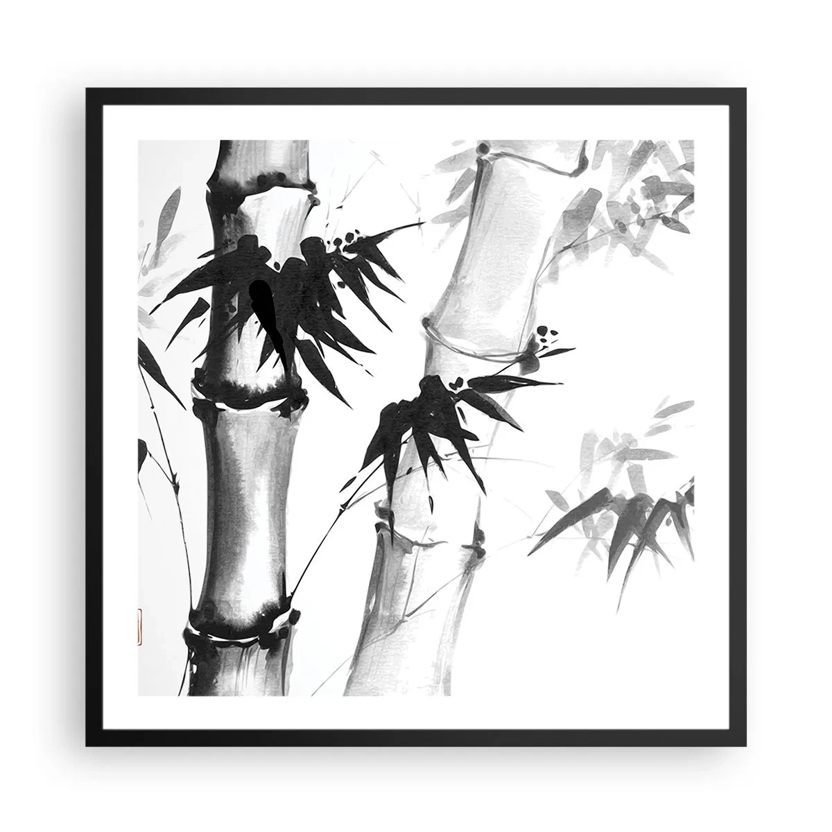 Affisch i svart ram - Inzoomad orient - 60x60 cm