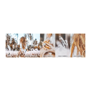 Provbit av fototapet Premium Canvas - Född ur gräsdun - Kvinna, Årgång, Boho - 100x30 cm