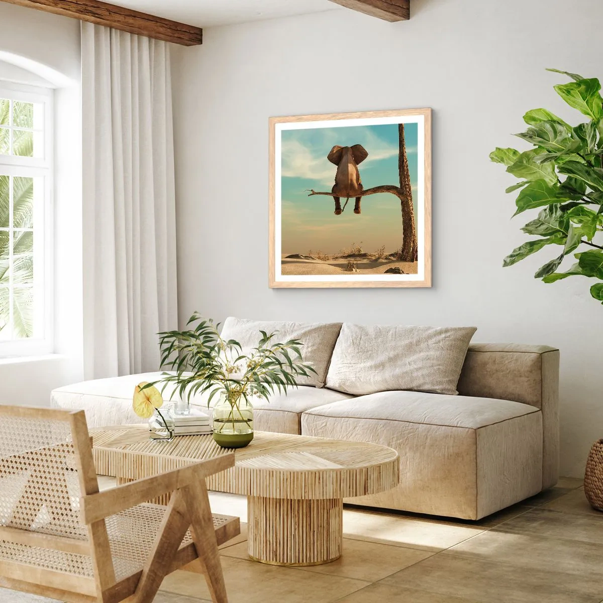 Affisch i ram av ljusek - Ny synvinkel - 30x30 cm