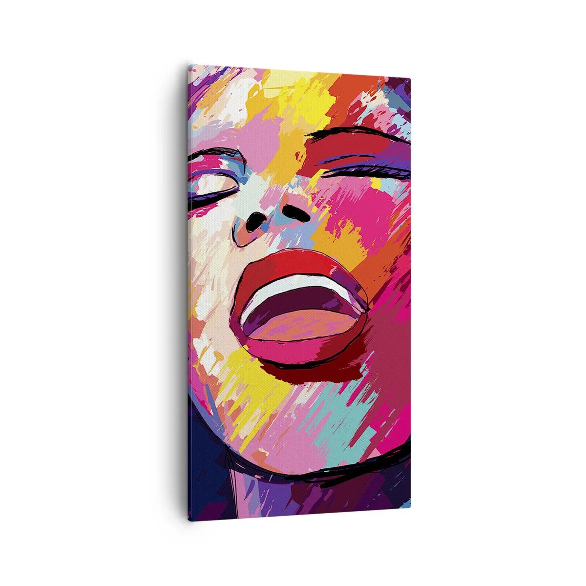 Canvastavla - Bild på duk - Sjunga ut hela livet - 55x100 cm