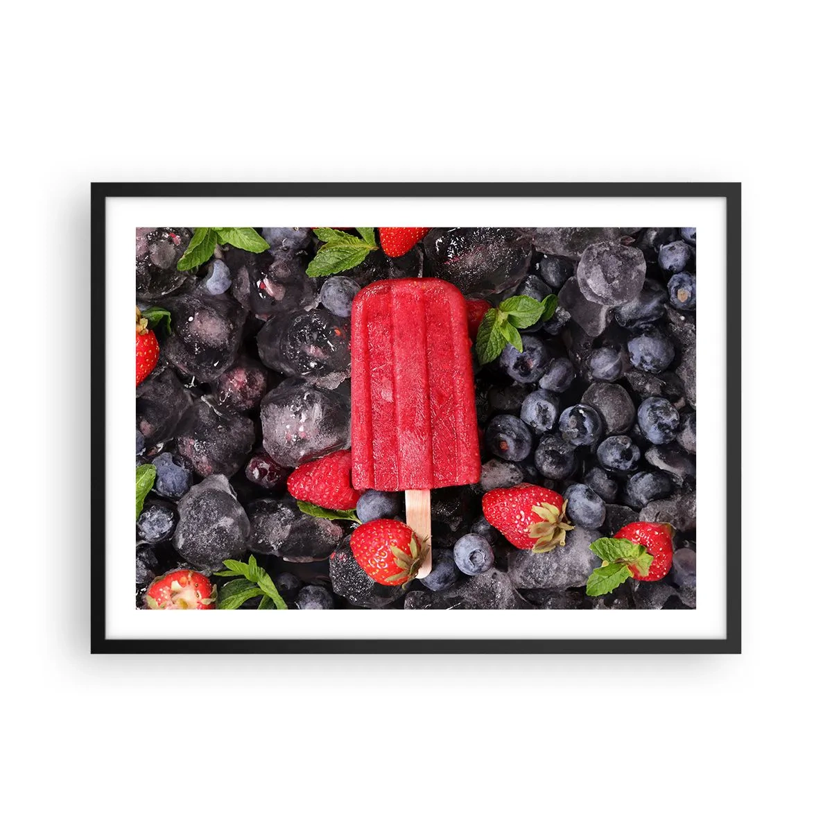 Affisch i svart ram - En smak av varm sommar - 70x50 cm