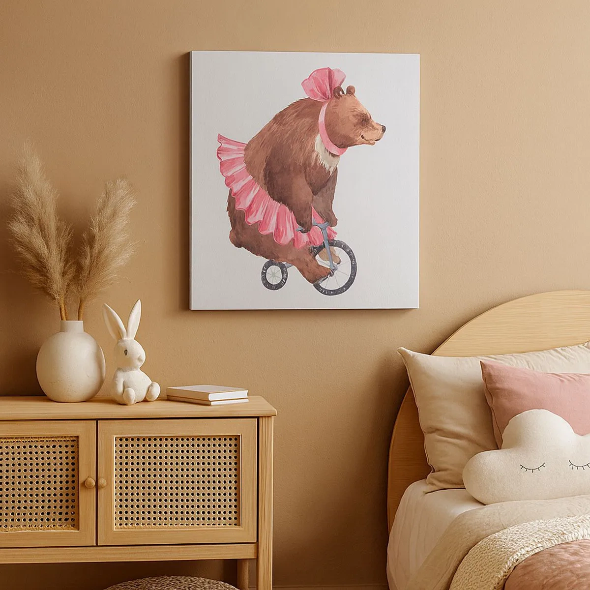 Canvastavla - Bild på duk - Vilken cirkus! - 30x30 cm