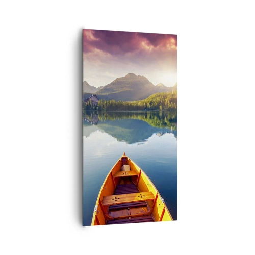 Canvastavla - Bild på duk - Ingenting mot naturen - 65x120 cm
