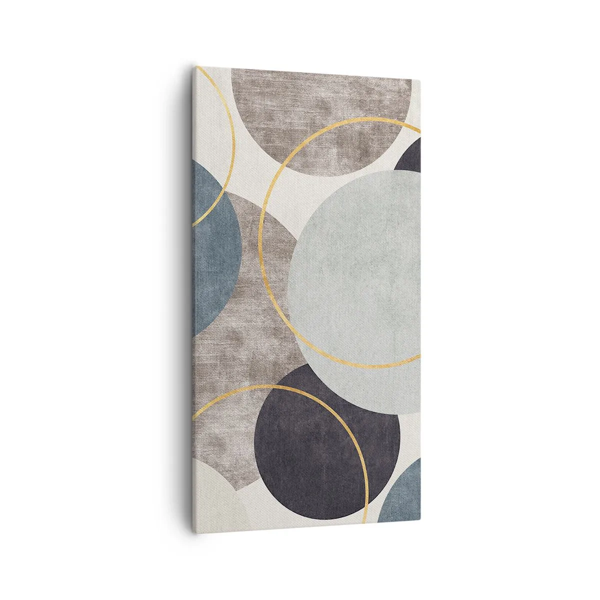Canvastavla - Bild på duk - Cirkel efter cirkel - 55x100 cm