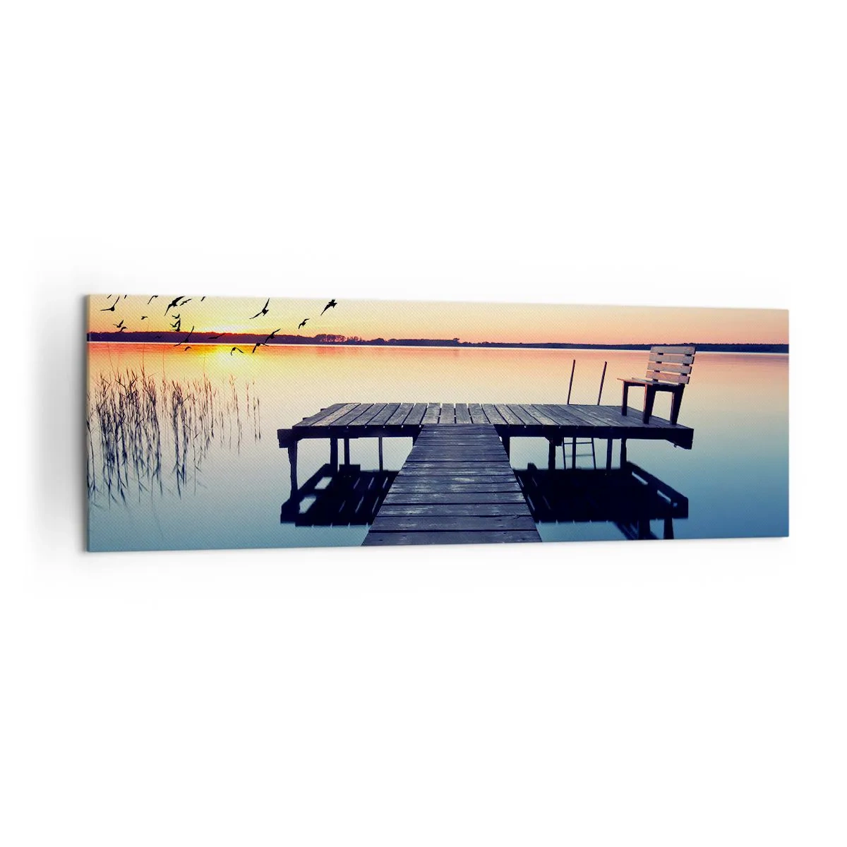 Canvastavla - Bild på duk - Det var en bra dag - 160x50 cm
