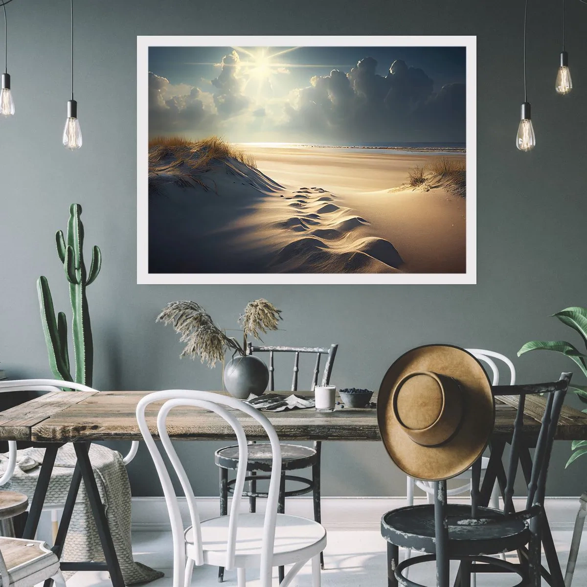 Affisch - Lugnande landskap - 70x50 cm