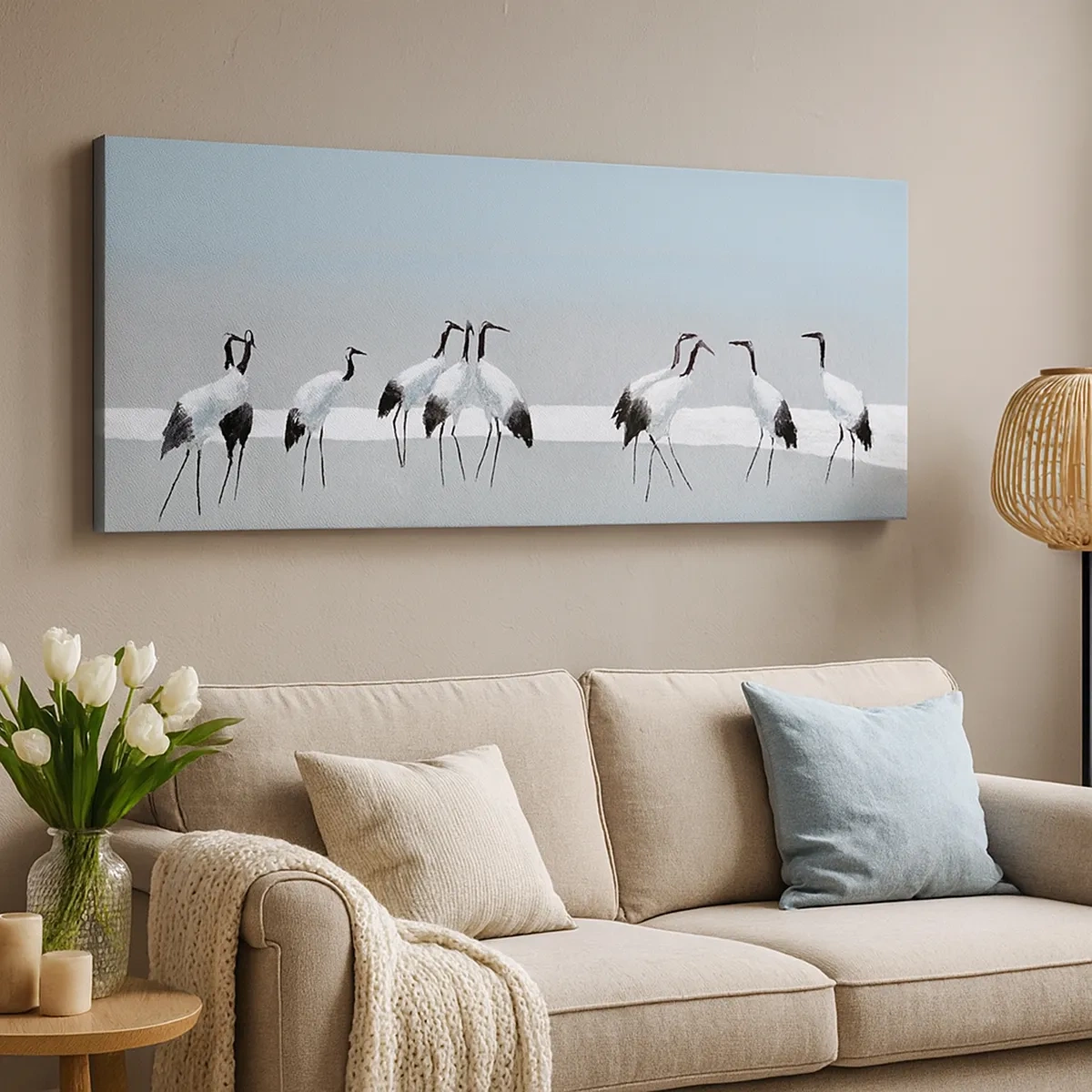 Canvastavla - Bild på duk - Efter en het dag - 30x30 cm