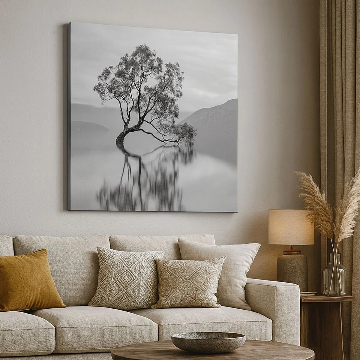 Canvastavla - Bild på duk - Det finns ett land - 30x30 cm