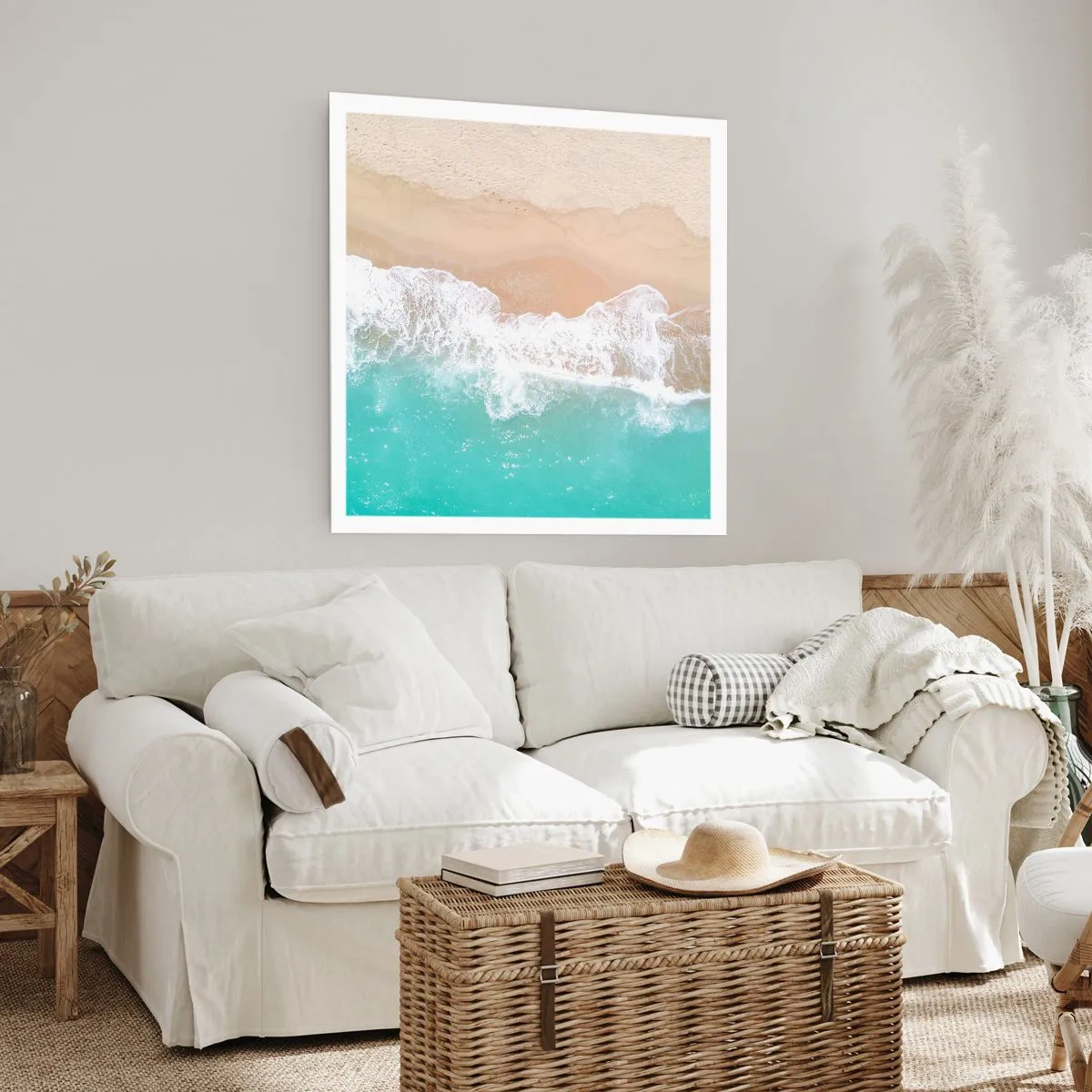Affisch - Smekande beröring - 60x60 cm