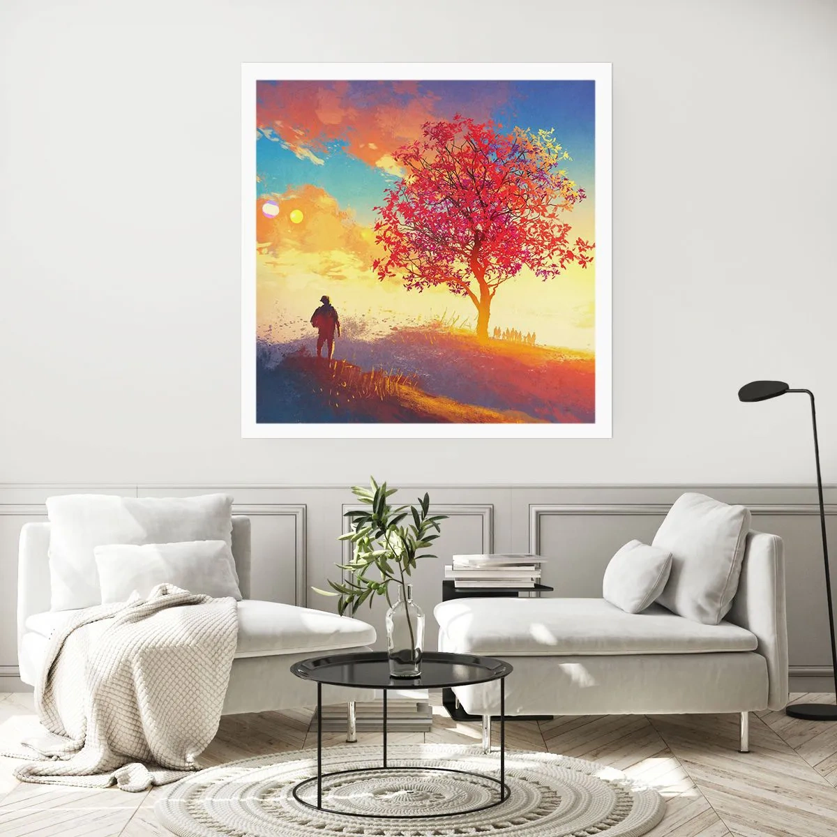 Affisch - Pilgrim i målet - 40x40 cm