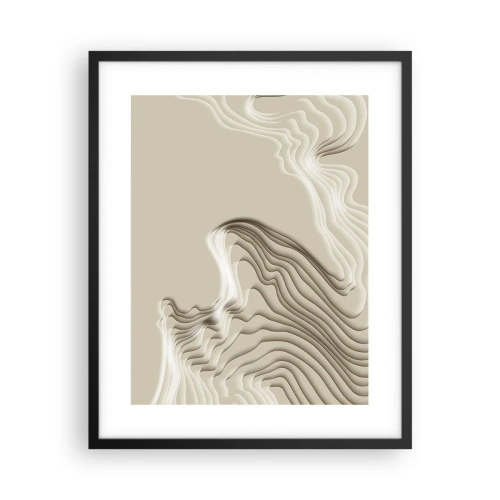 Affisch i svart ram - Konstens topografi - 40x50 cm