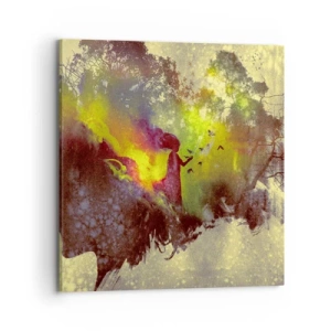 Canvastavla - Bild på duk - Moder Naturen - 70x70 cm
