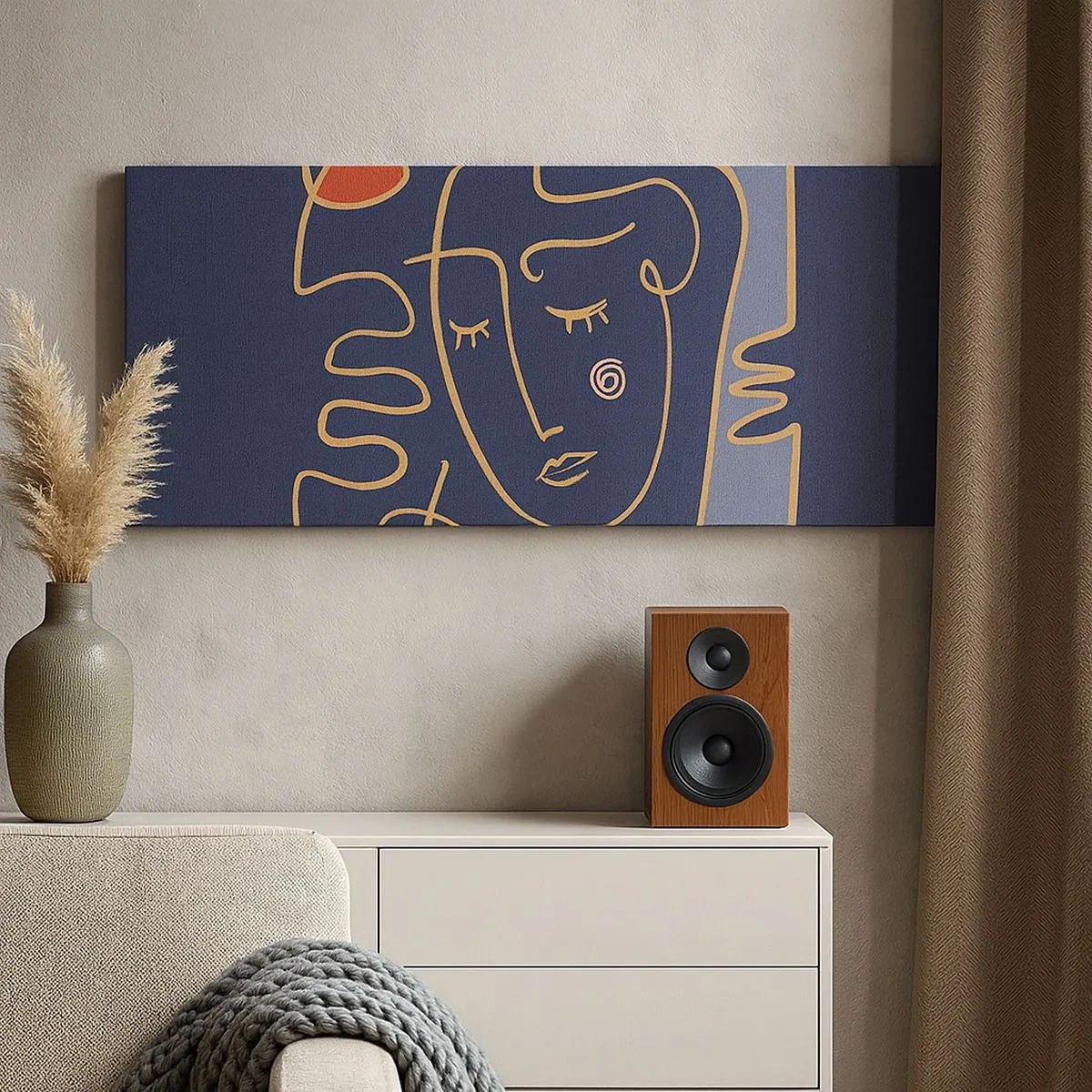 Canvastavla - Bild på duk - I drömmarnas värld - 100x40 cm