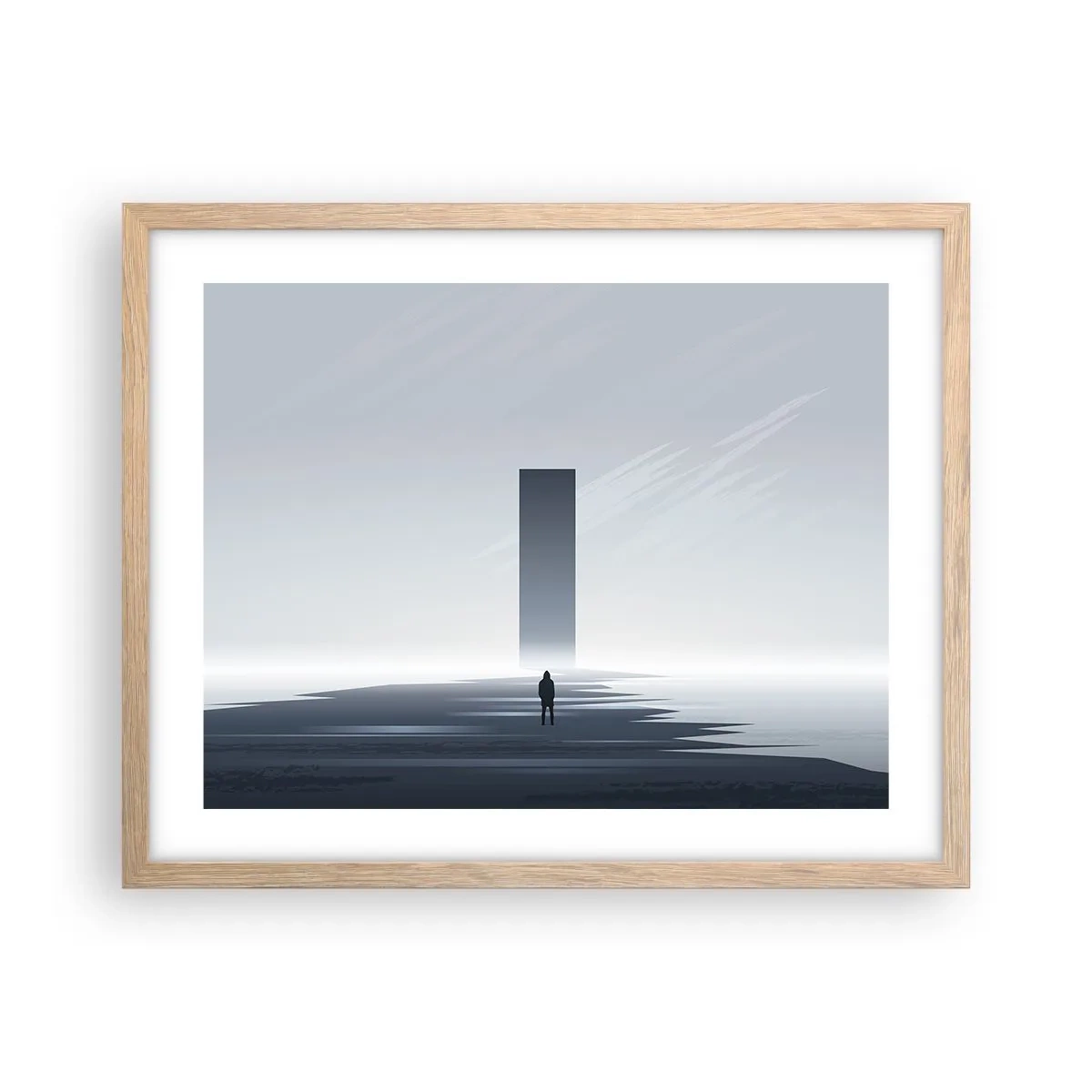 Affisch i ram av ljusek - Möjlighet eller hot? - 50x40 cm