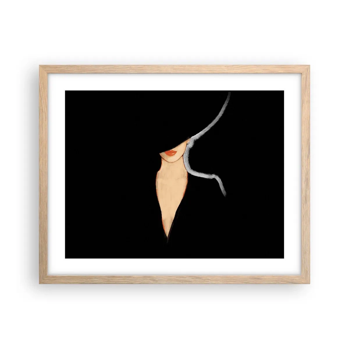 Affisch i ram av ljusek - Elegans och stil - 50x40 cm