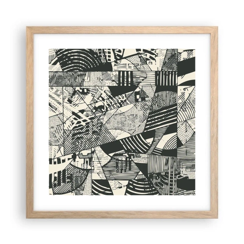 Affisch i ram av ljusek - Nutidens dynamik - 40x40 cm
