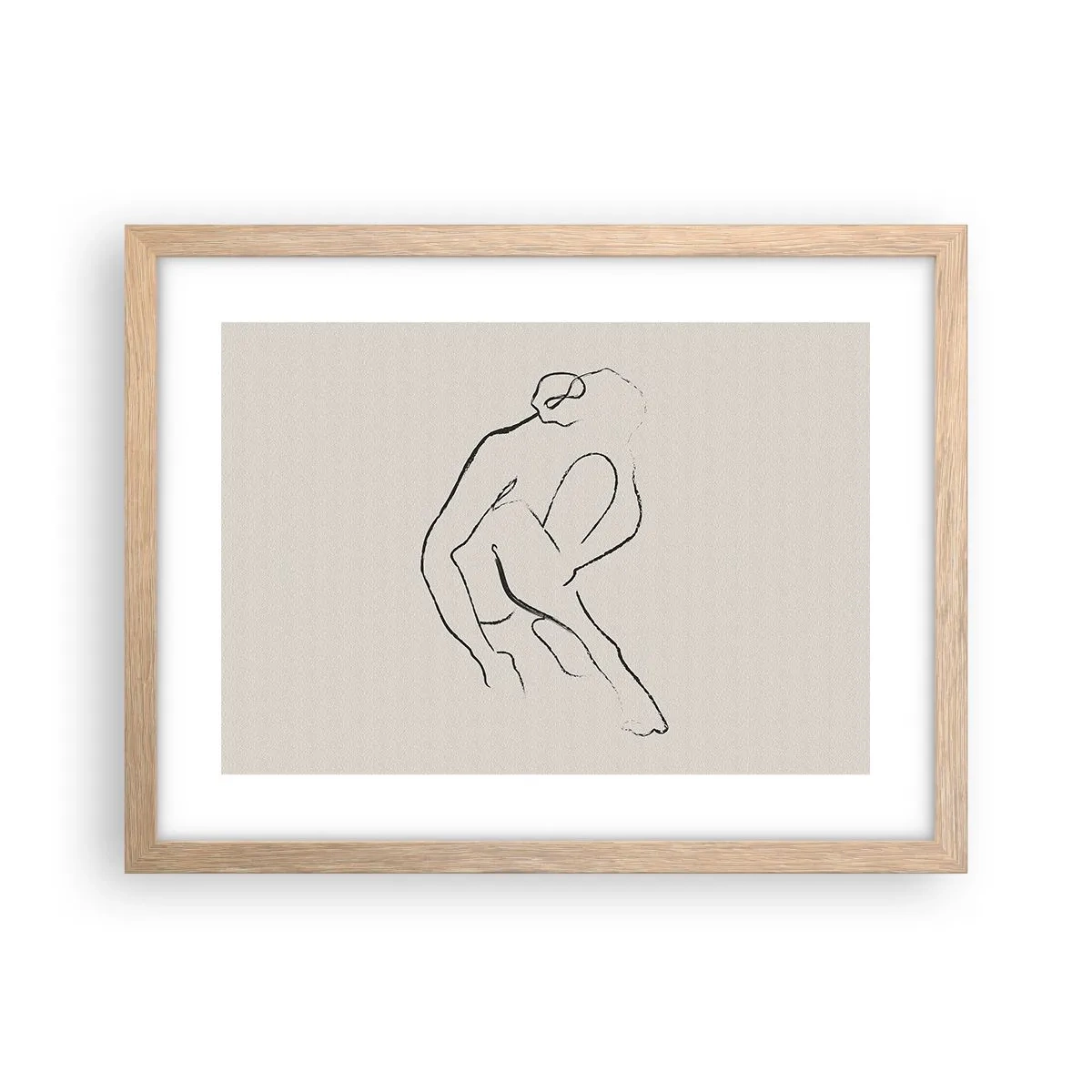 Affisch i ram av ljusek - Intim skiss - 40x30 cm