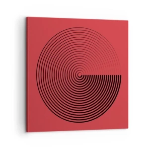 Canvastavla - Bild på duk - Cirkulär rörelse - 60x60 cm