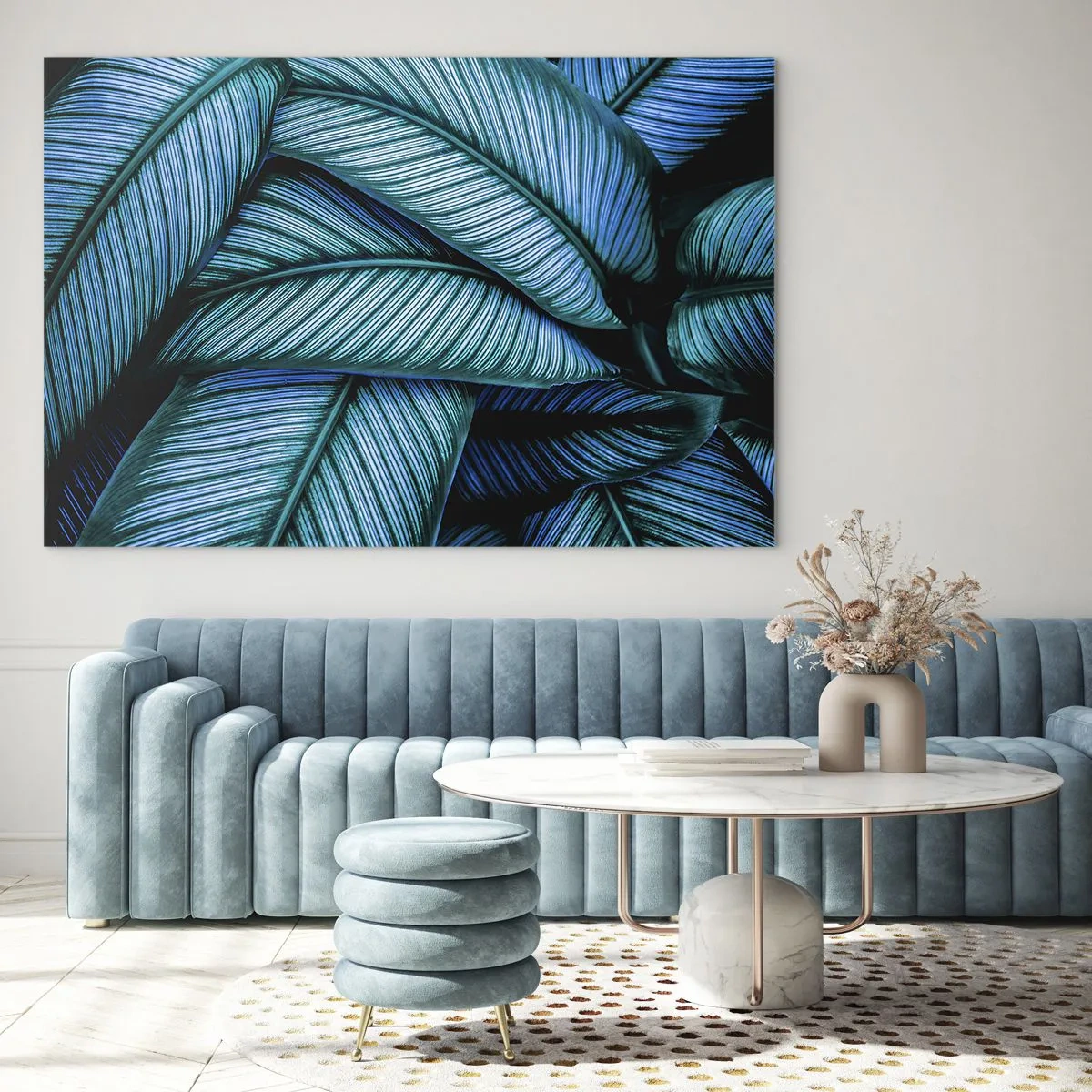 Glastavla - Bild på glas - Livslinjer - 120x80 cm