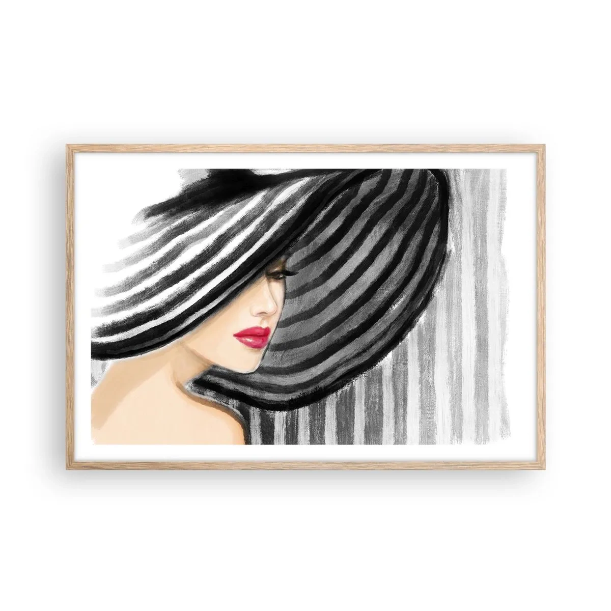 Affisch i ram av ljusek - Var hittar jag dig? - 91x61 cm