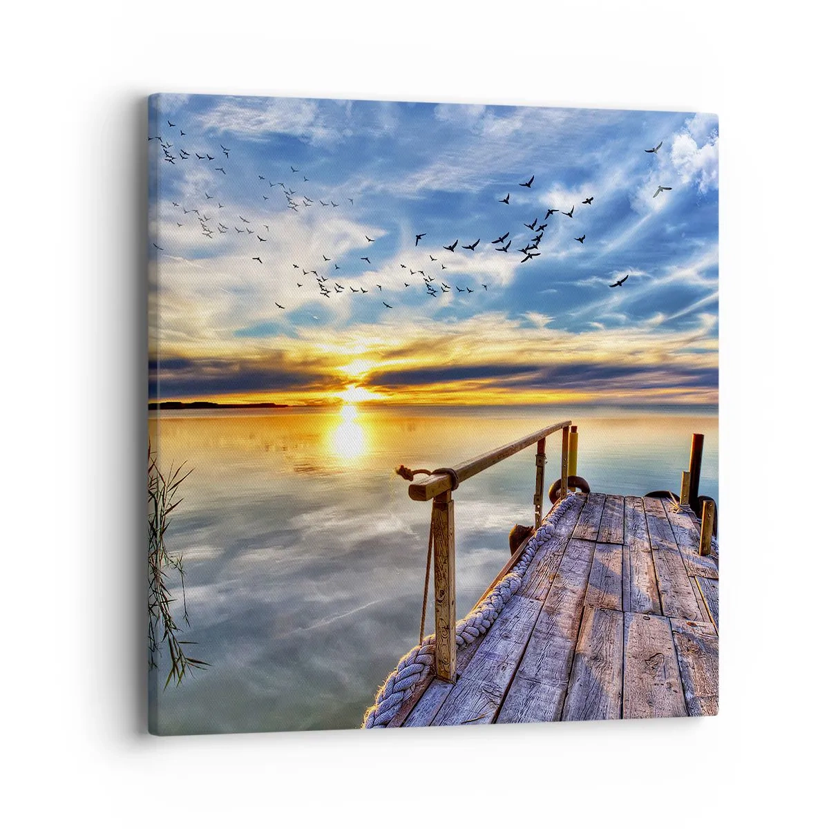 Canvastavla - Bild på duk - Vinden lägger sig - 40x40 cm