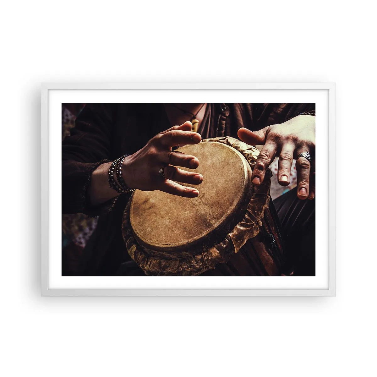 Affisch i vit ram - I hjärtats takt - 70x50 cm