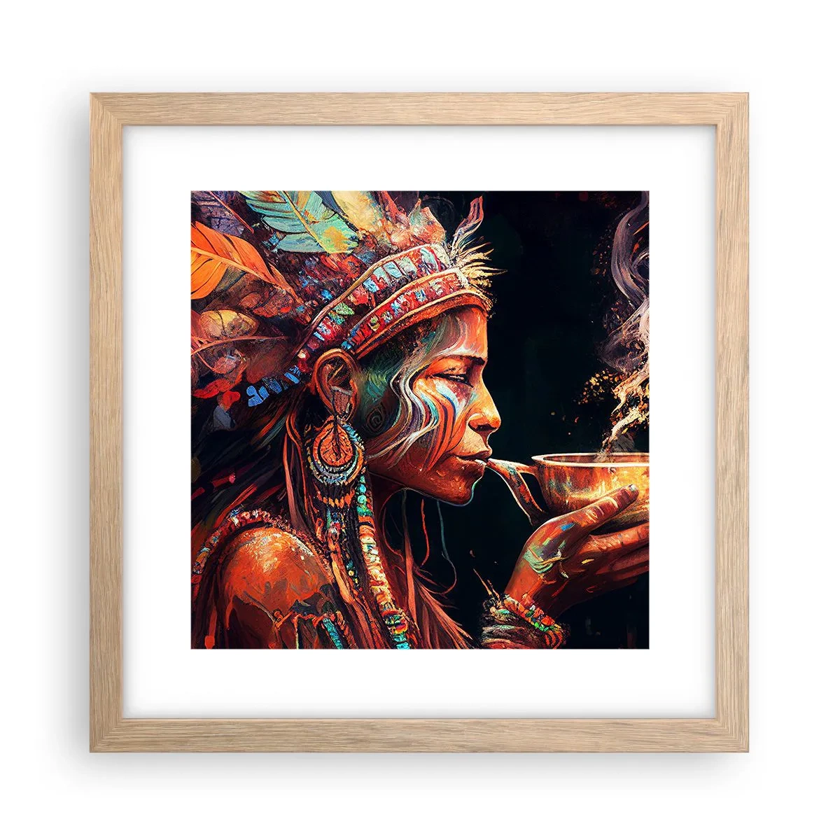 Affisch i ram av ljusek - En magisk ritual - 30x30 cm