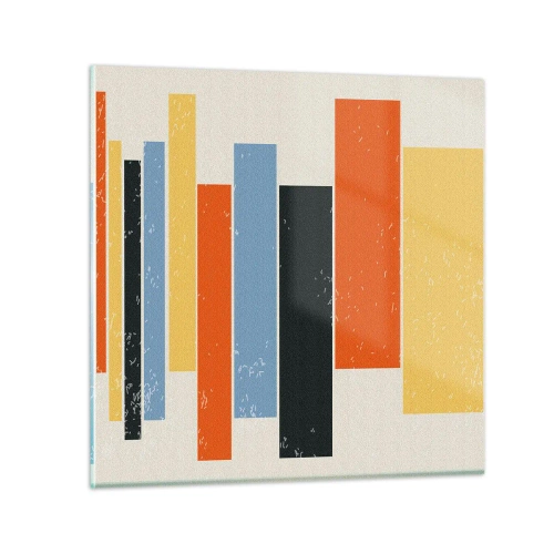 Glastavla - Bild på glas - Inspelning av musik - 40x40 cm
