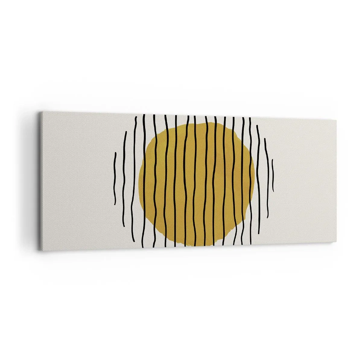 Canvastavla - Bild på duk - Abstraktion som darrar av glöd - 120x50 cm