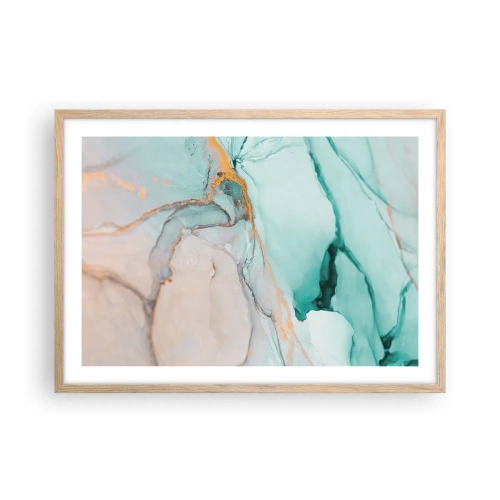 Affisch i ram av ljusek - Formernas och färgernas dans - 70x50 cm