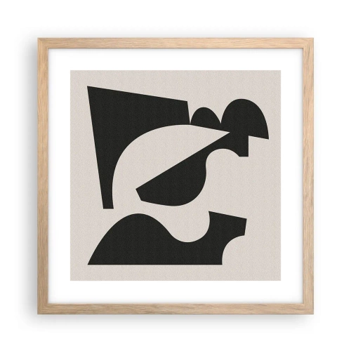 Affisch i ram av ljusek - För självmontering - 40x40 cm