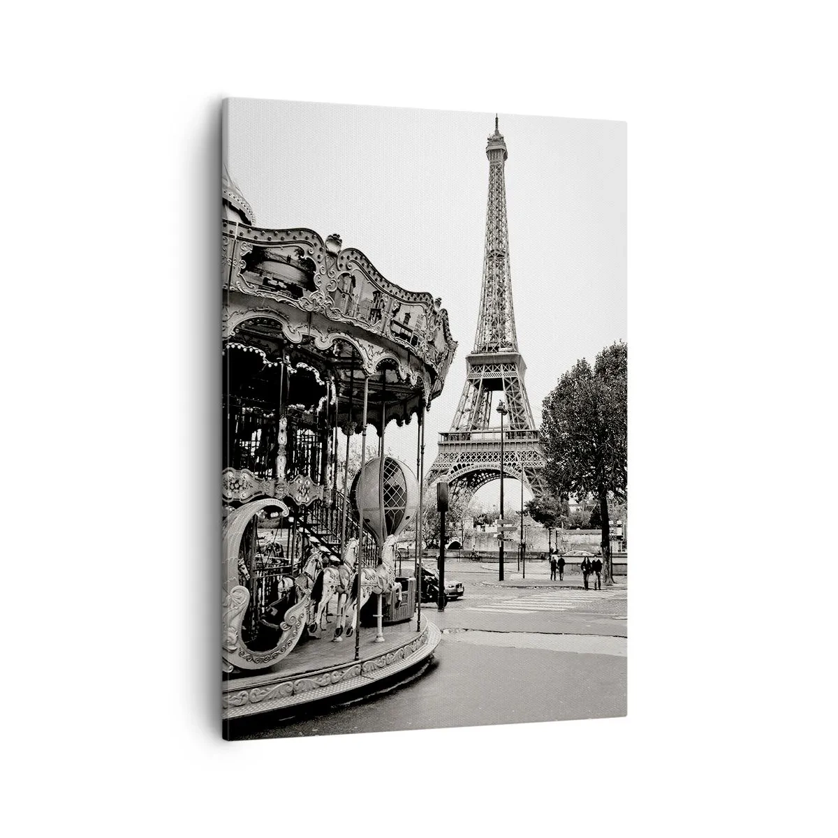 Canvastavla - Bild på duk - Nöje endast i Paris - 50x70 cm