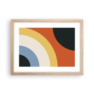 Affisch i ram av ljusek - Mot varandra - 40x30 cm