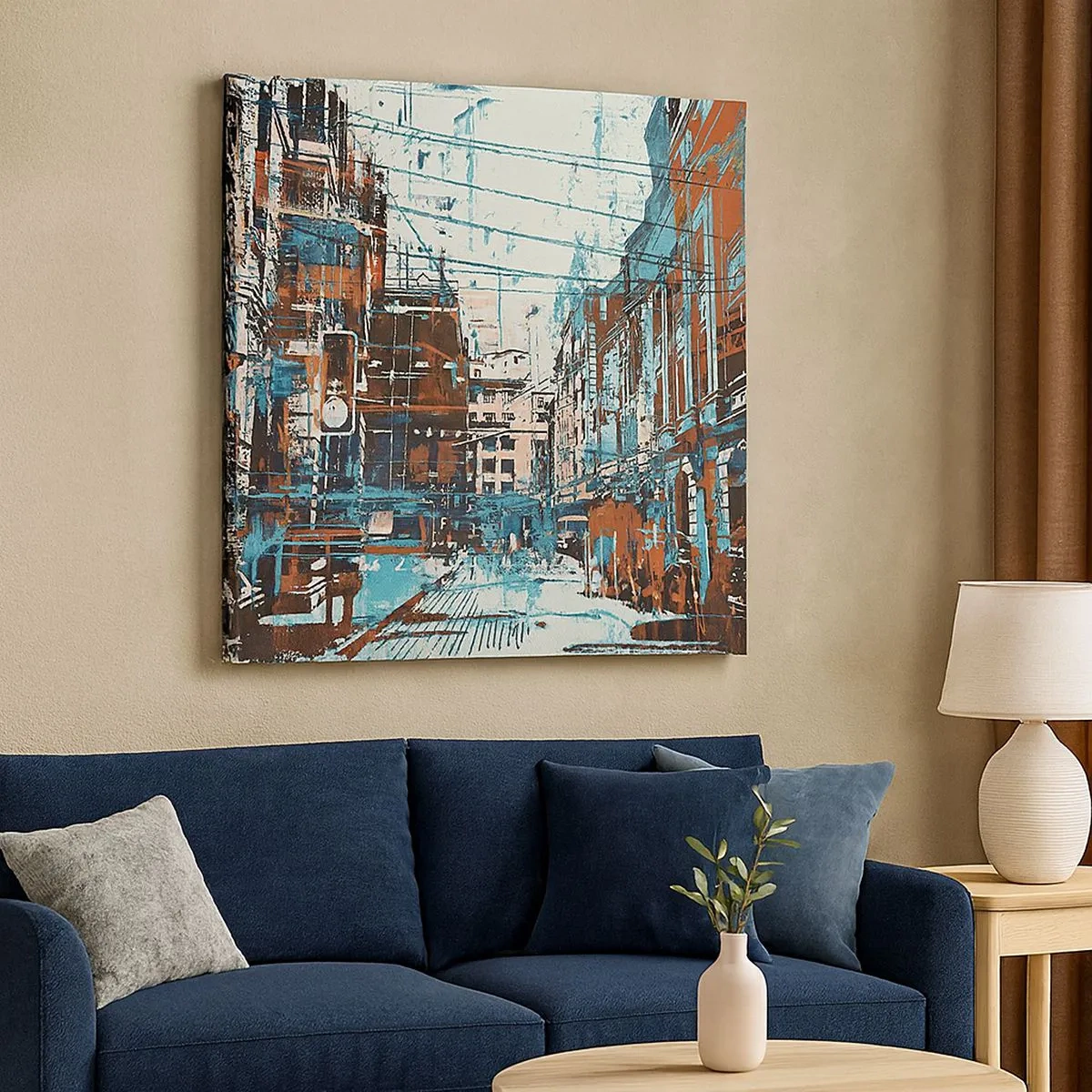 Canvastavla - Bild på duk - Igenkänd stadsled - 30x30 cm