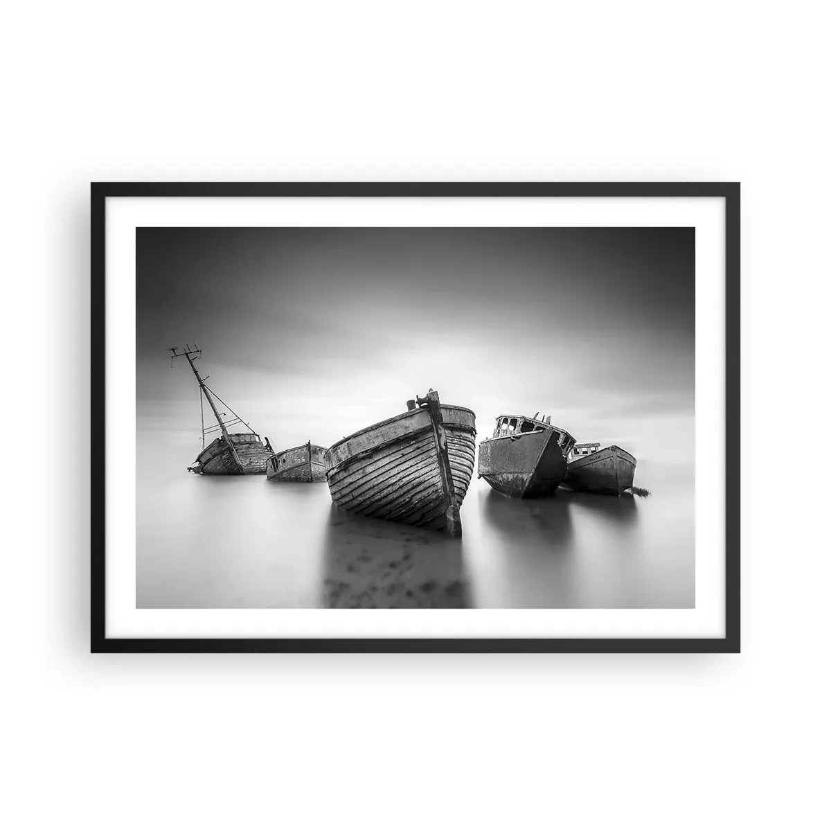 Affisch i svart ram - Bara minnen... - 70x50 cm
