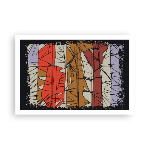 Affisch - Spontan komposition - 91x61 cm