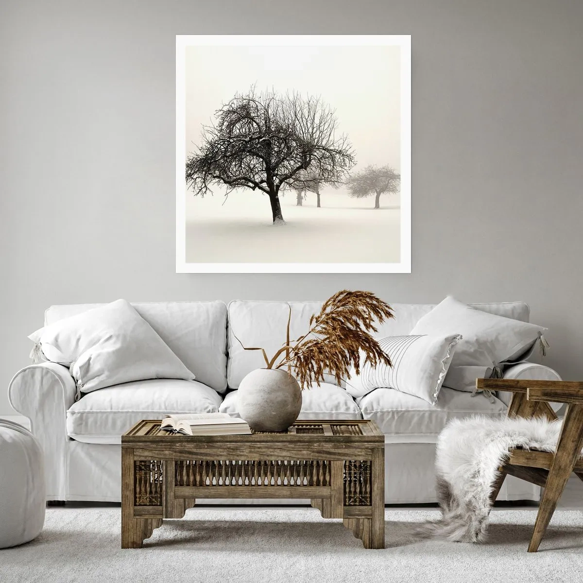 Affisch - Vintersömn - 60x60 cm