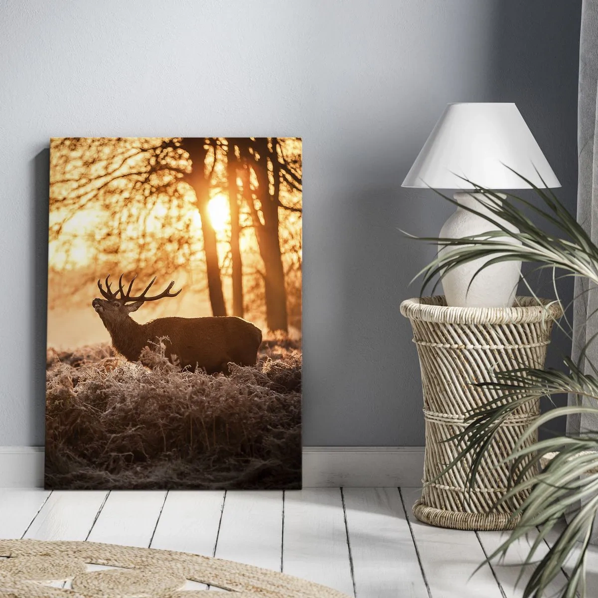 Canvastavla - Bild på duk - Jägarens dröm - 50x70 cm