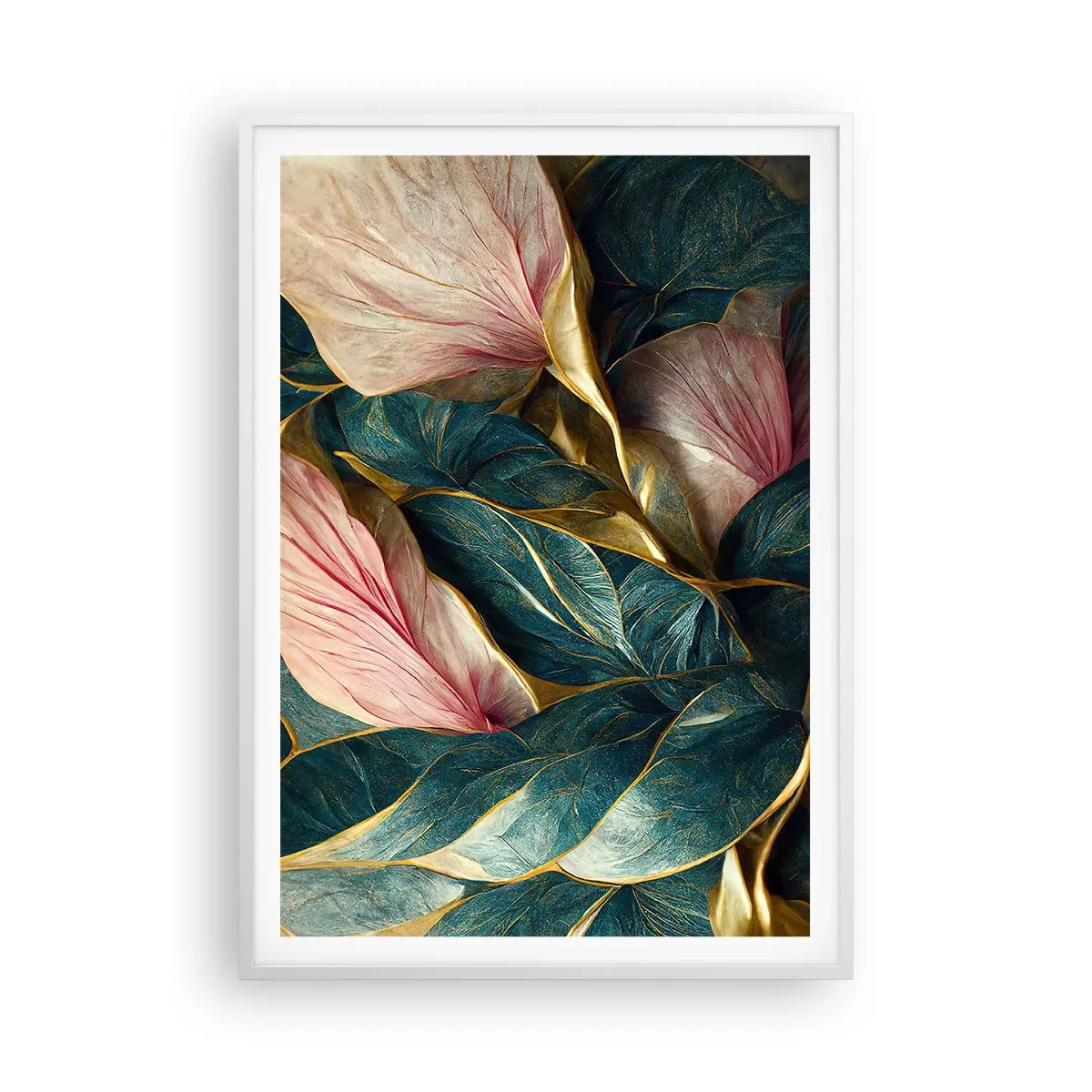 Affisch i vit ram - Naturlig elegans och stil - 70x100 cm