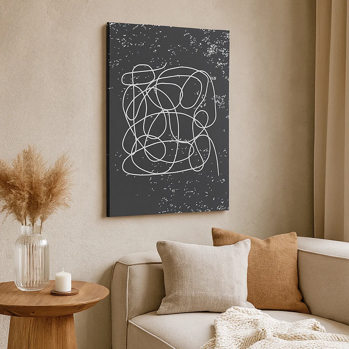 Canvastavla - Bild på duk - Vilsegångna tankar - 50x70 cm